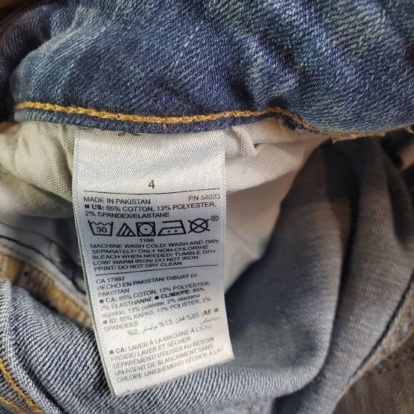 Old Navy Jeans Womens 4 Blue Rockstar Super Skinny High Rise Denim - Picture 6 of 10